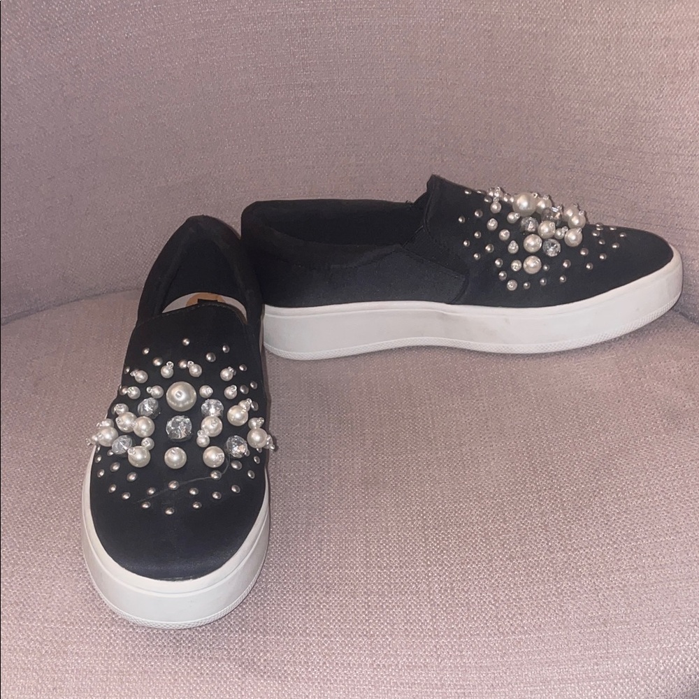 Bundle 4 for 20 Soda Black Pearl Embellished Sneakers